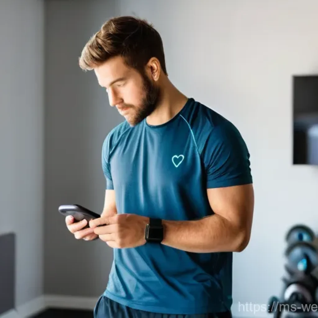 웨어러블 기기 연구의 윤리적 고려사항 - **Prompt:** A thoughtful young adult (male or female), dressed in a modest t-shirt and athletic shor...