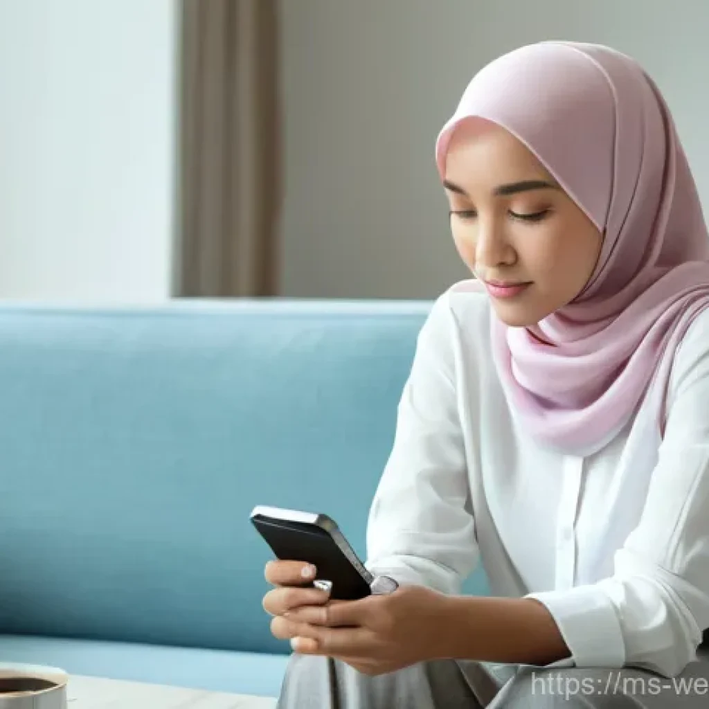 웨어러블 헬스케어 기기의 사용자 교육 방법 - **Prompt:** "A thoughtful Malay woman in her late 20s, dressed in a modest yet stylish everyday outf...